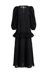 Dana Black Silk Blend Dress