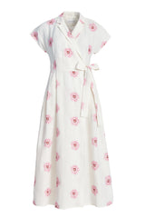 Caela Linen Blend Wrap Dress