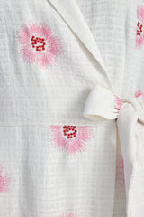 Caela Linen Blend Wrap Dress