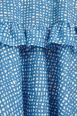 Dana Blue Cotton Dress