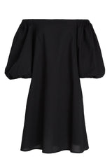 Indigo Black Cotton Dress