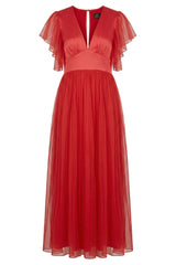 #LilliJahiloPreLoved Red Maxi Dress - Size 38