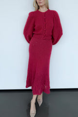 Ada Cardigan Raspberry Red