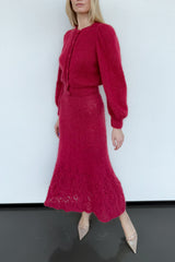 Florence Skirt Raspberry Red
