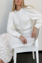 Ada Cardigan White