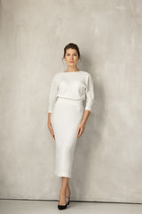 Adele Dress White Made to Measure