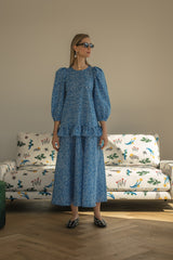 Dana Blue Cotton Dress
