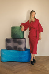 Elora Bias Cut Linen Skirt