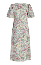 Rose Floral Midi Dress