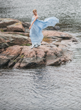 Lupita Strapless Silk Gown