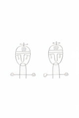 Portraiture Silver Earrings