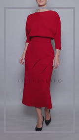 #LilliJahiloPreLoved Adele Dress Red - Size 50-54