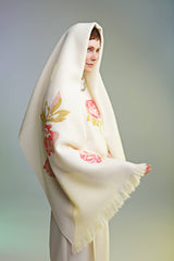 Embroidered Woolen Throw