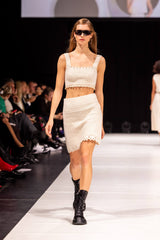 Rocky Crochet Mini Skirt