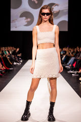 Rocky Crochet Mini Skirt