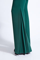 Sienna Flared Pants with Side Pleats