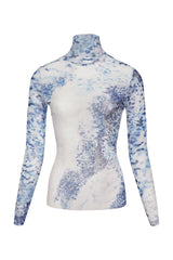 Ariel Print Mesh Top