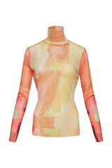 Ariel Yellow Mesh Top