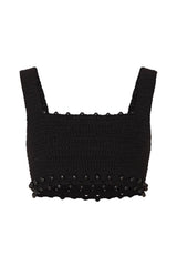 Blake Crochet Corset Black