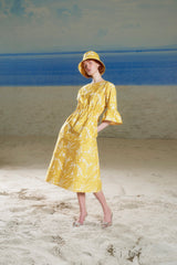 Dagmar Cotton Blend Dress Yellow