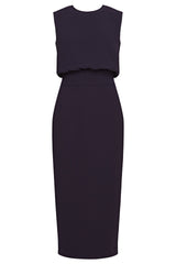 Harper Midi Dress Navy