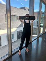 Women's Ezra Black Overalls