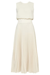 Iris Pleated Midi Dress