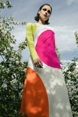 Dot Wool Jersey Dress