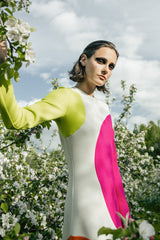 Dot Wool Jersey Dress