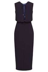 Harper Midi Dress Navy