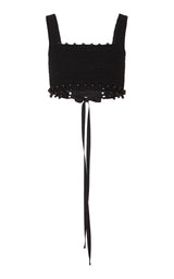 Blake Crochet Corset Black