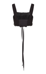 Blake Crochet Corset Black