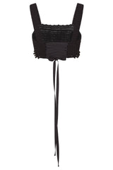 Blake Crochet Corset Black