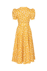 Zelma Yellow Cotton Dress