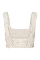 Blake Crochet Corset Natural
