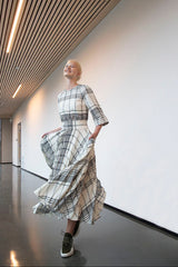 Pippa Plaid Midi Dress