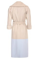 Alma Two-Tone Alpaca Coat