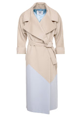 Alma Two-Tone Alpaca Coat