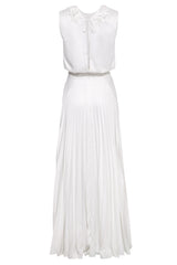 Iris Dress with Lace Appliqué