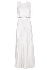 Iris Dress with Lace Appliqué