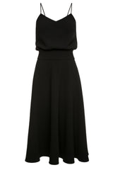 Luna Black Crepe Dress