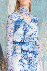 Ariel Print Mesh Top