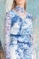 Keira Porcelain Print Dress