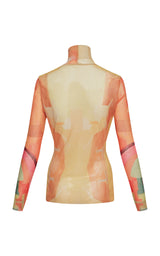 Ariel Yellow Mesh Top