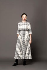 Pippa Plaid Midi Dress