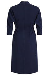 Kirke Navy Wool Jersey Dress