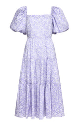 #LilliJahiloPreLoved Juulika Cotton Dress with Puff Sleeves - Size 38