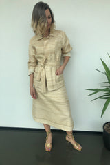 Renzo Jacket in Tussah Silk Blend