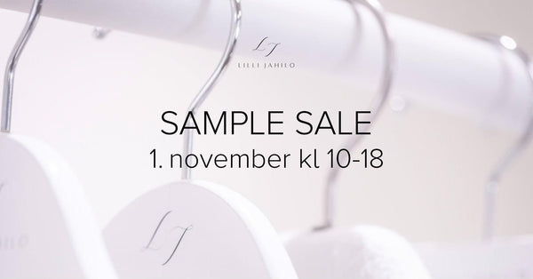 SAMPLE SALE  November, 1 at 10AM-6PM