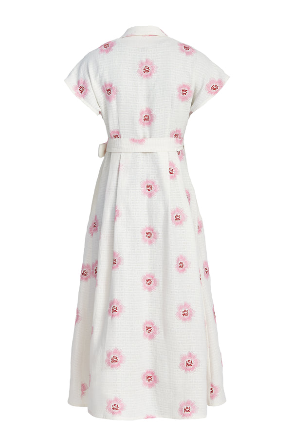 Caela Linen Blend Wrap Dress